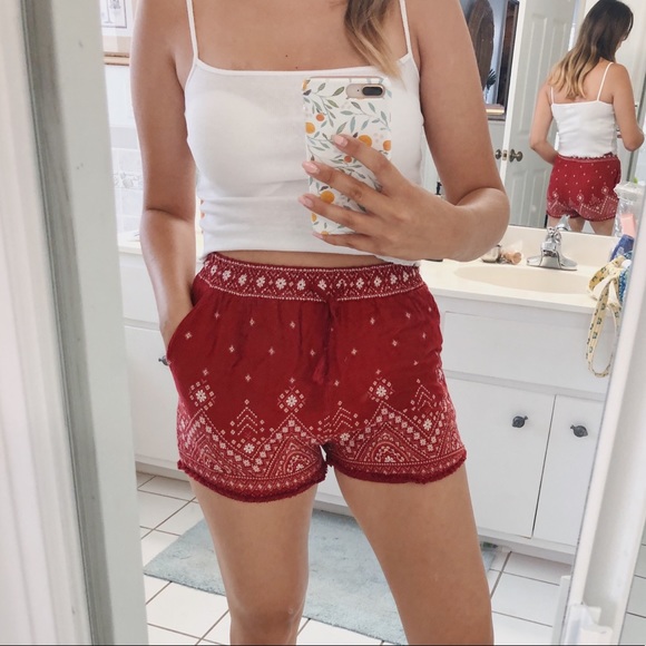 Drawstring printed shorts - Picture 2 of 2